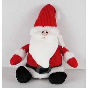 Gund Dear Santa Plush Soft Eyes Chenille Christmas Baby Lovey 11 Inches With Tag